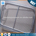 Surgical Instruments Disinfection customized shape stainless steel wire mesh basket with lid